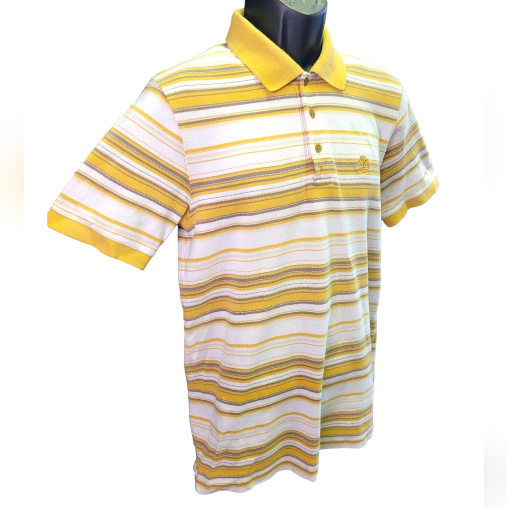 Timberland Striped Short Sleeve‎ Polo Shirt sz M